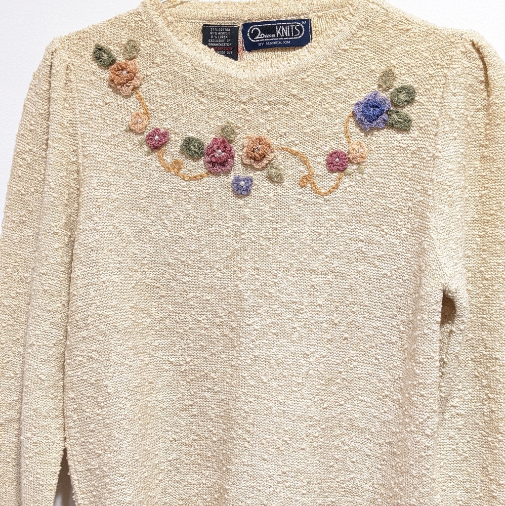 Vintage 90s crop top knit